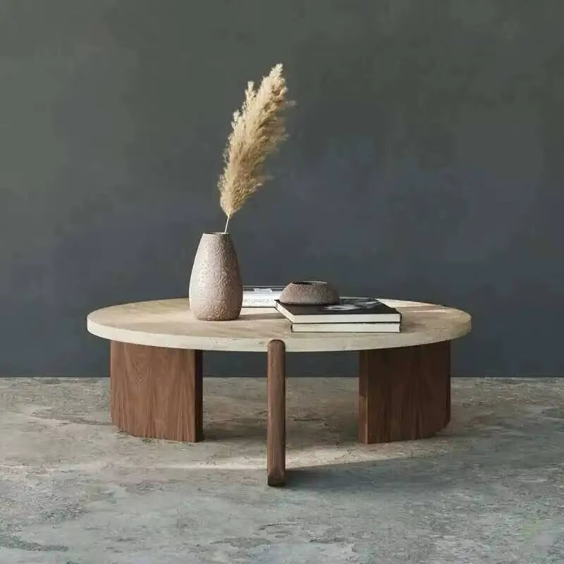 New Hotel Nordic Entryway Tea Table Coffee Tables Modern Designer round Marble Coffee Table for Living Room Furniture Home