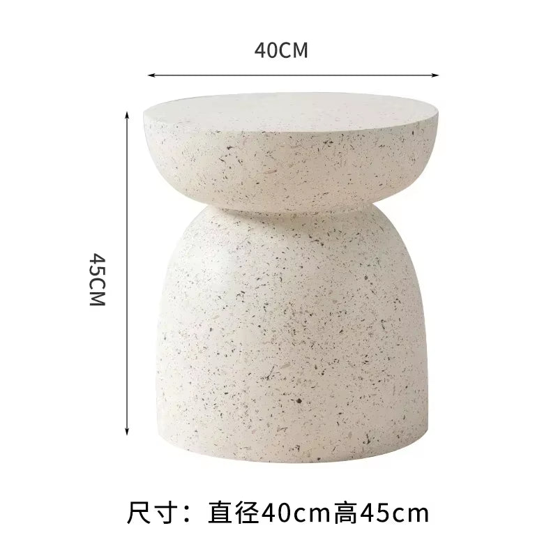 Creative Side Table Small Cream Wind Sofa Table Art Coffee Stand for Living Room Modern Balcony Storage Table
