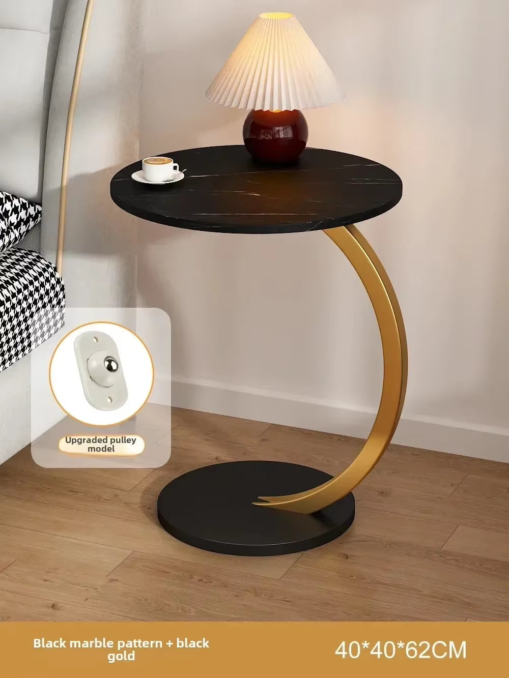 Designer Luxury Coffee Tables Gold Breakfast Minimalist round Side Table Lounge Space Saving Mesa Auxiliar Living Room Furniture