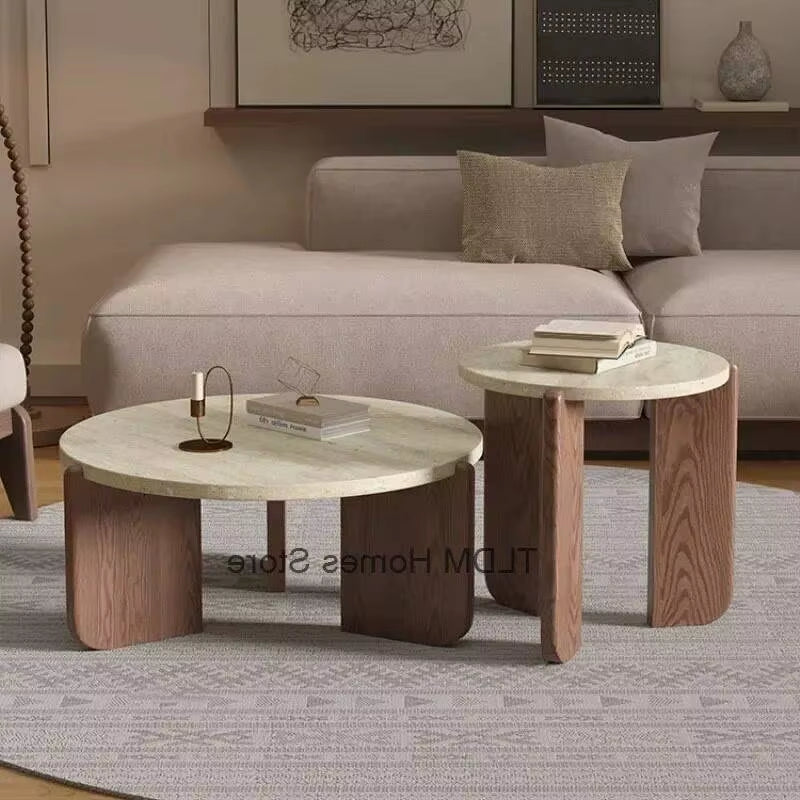 New Hotel Nordic Entryway Tea Table Coffee Tables Modern Designer round Marble Coffee Table for Living Room Furniture Home