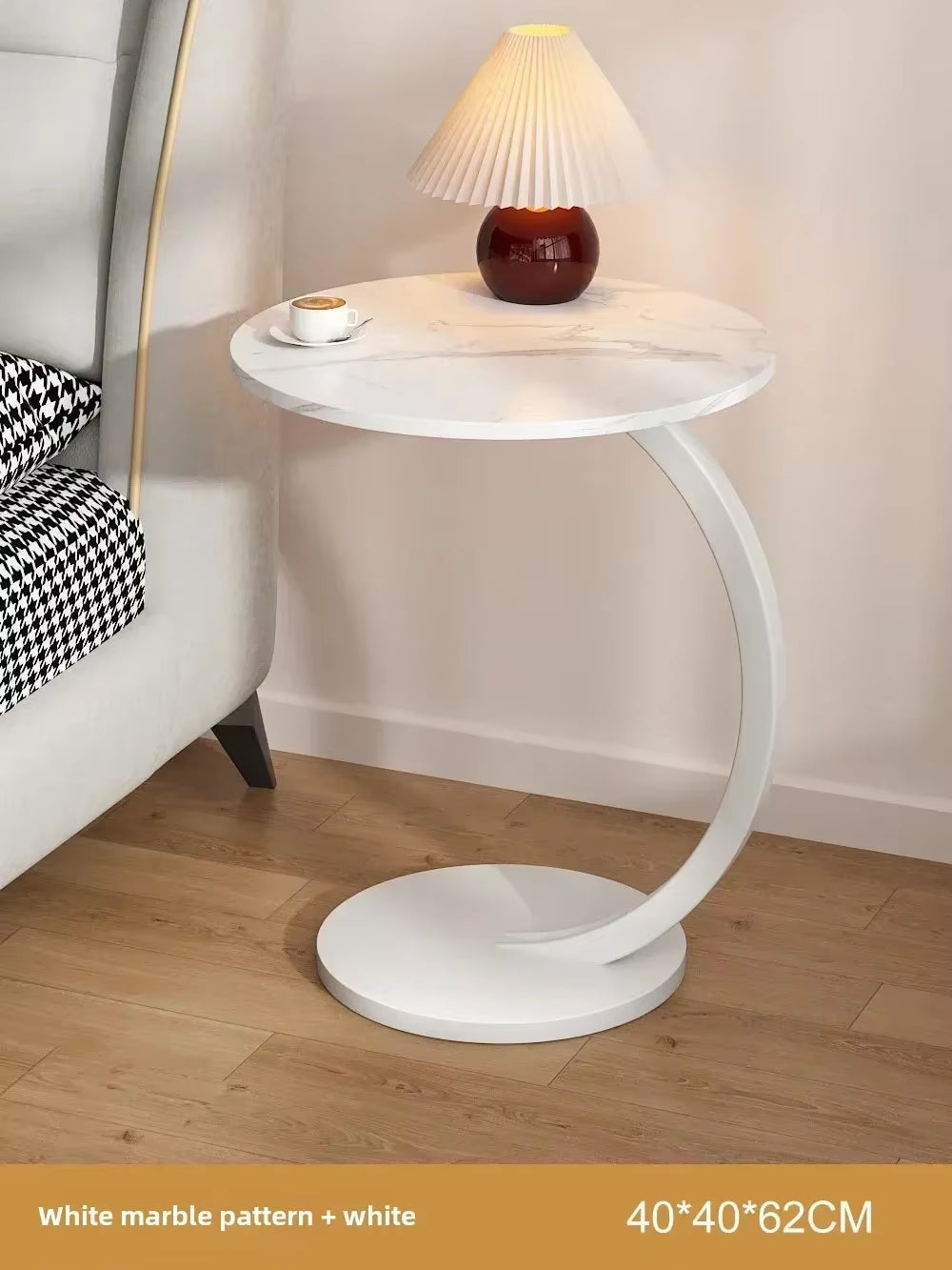 Designer Luxury Coffee Tables Gold Breakfast Minimalist round Side Table Lounge Space Saving Mesa Auxiliar Living Room Furniture