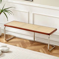 Nordic Rattan Changing Shoe Stool Bedroom Homestay Bed Tail Stool Porch Creative Shoe Bench Versatile Scenes Home Furniture