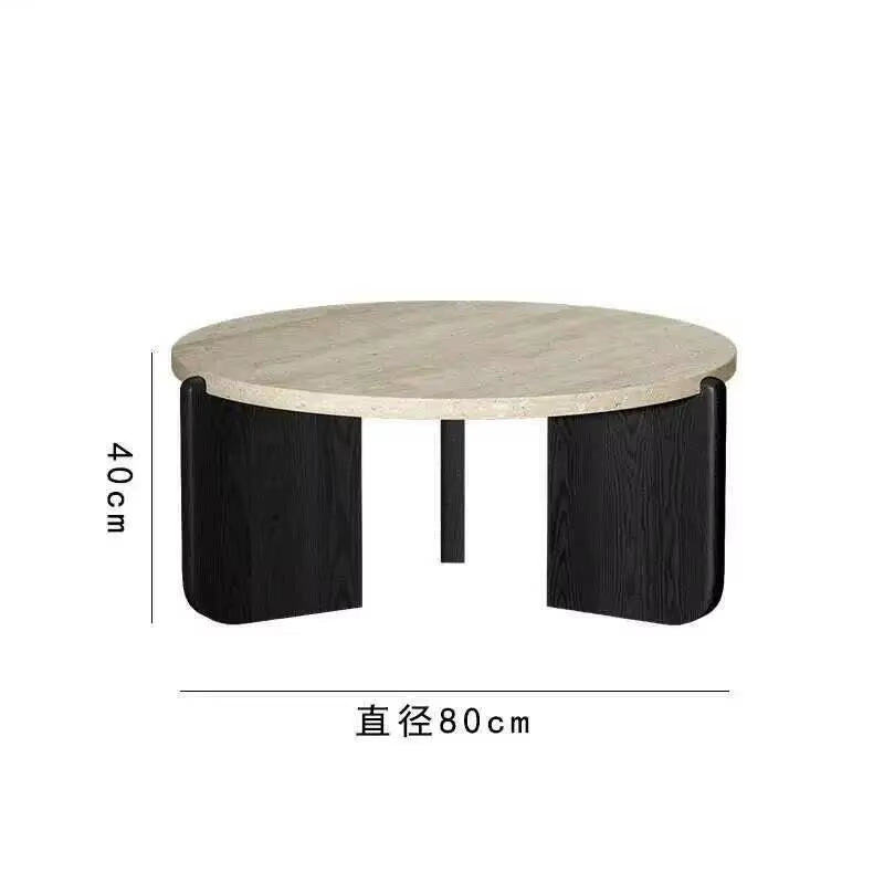 New Hotel Nordic Entryway Tea Table Coffee Tables Modern Designer round Marble Coffee Table for Living Room Furniture Home