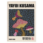 Abstract Yayoi Kusama Pumpkin Canvas Painting Japanese Artist Poster Prints Wall Art Pictures Living Room Home Decor Cuadros