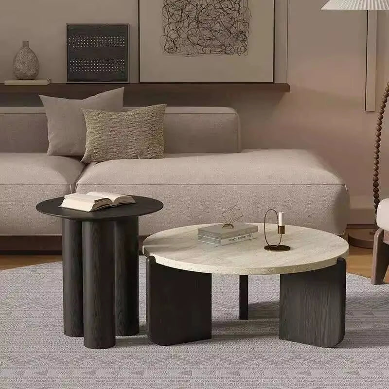 New Hotel Nordic Entryway Tea Table Coffee Tables Modern Designer round Marble Coffee Table for Living Room Furniture Home