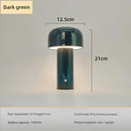 Italian Mushroom Table Lamp Portable Wireless Touch Rechargeable Night Lamp USB Desk Lamp Desktop Decoration Bedroom Night Light
