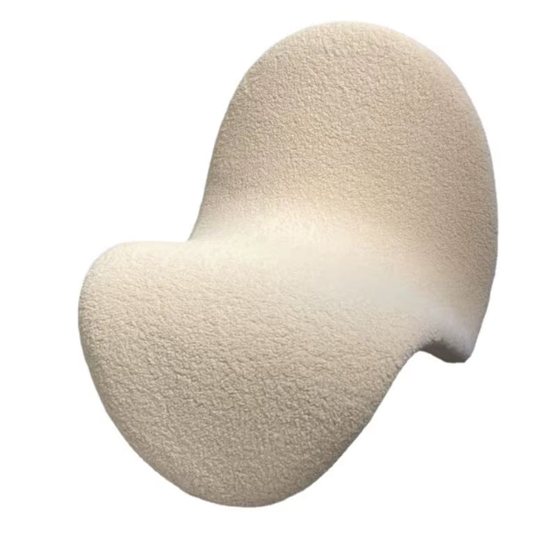 Velvet Italian Minimalist Lazy Sofa Chair Living Room Furniture Modern Minimalist Single Leisure Chair Nordic Lamb Lounge Chair