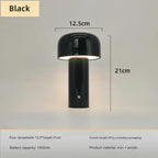 Italian Mushroom Table Lamp Portable Wireless Touch Rechargeable Night Lamp USB Desk Lamp Desktop Decoration Bedroom Night Light