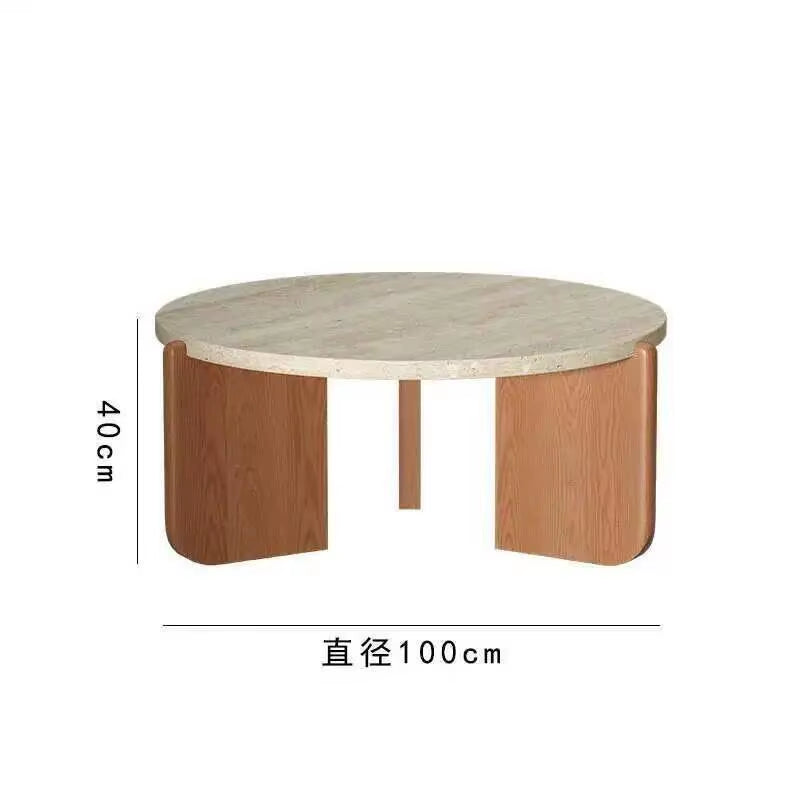 New Hotel Nordic Entryway Tea Table Coffee Tables Modern Designer round Marble Coffee Table for Living Room Furniture Home