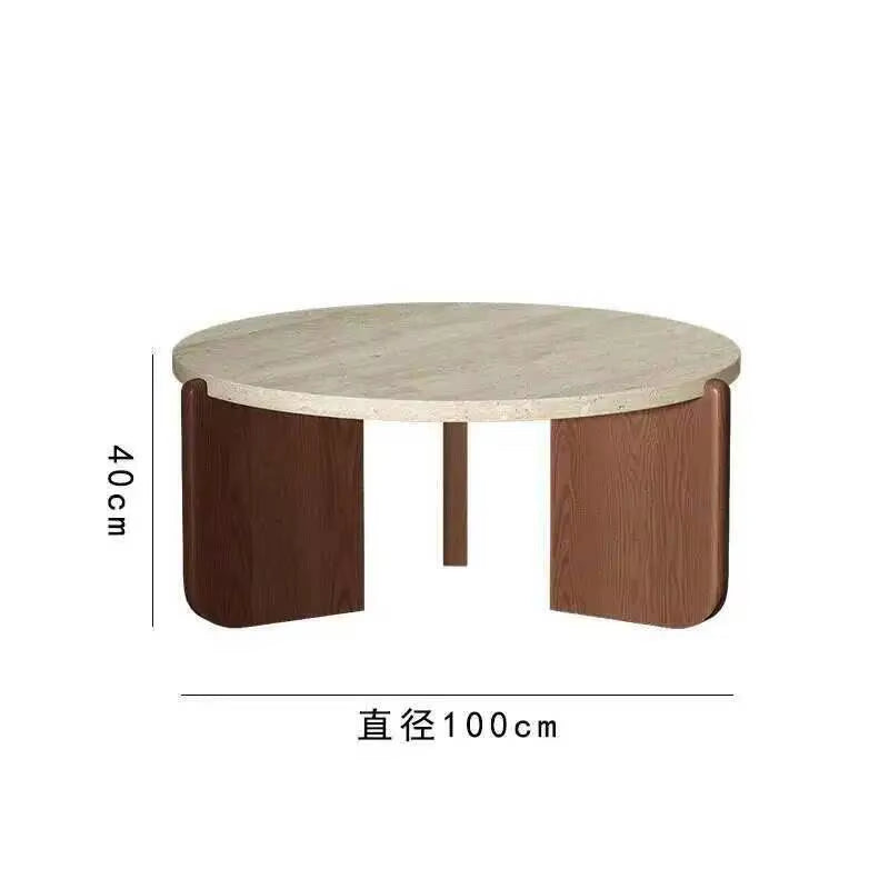 New Hotel Nordic Entryway Tea Table Coffee Tables Modern Designer round Marble Coffee Table for Living Room Furniture Home