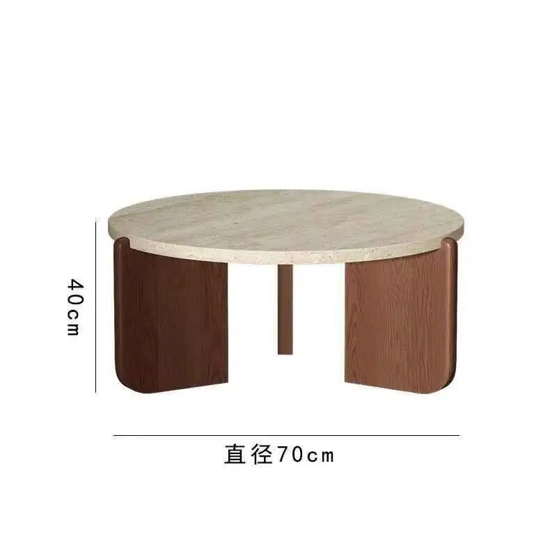 New Hotel Nordic Entryway Tea Table Coffee Tables Modern Designer round Marble Coffee Table for Living Room Furniture Home