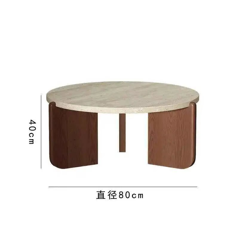 New Hotel Nordic Entryway Tea Table Coffee Tables Modern Designer round Marble Coffee Table for Living Room Furniture Home