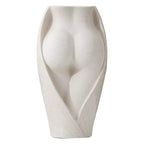 Straight Tube Vase Ceramic Products Semi Nude Flower Inserts Human Body Crafts Decorative Ornaments