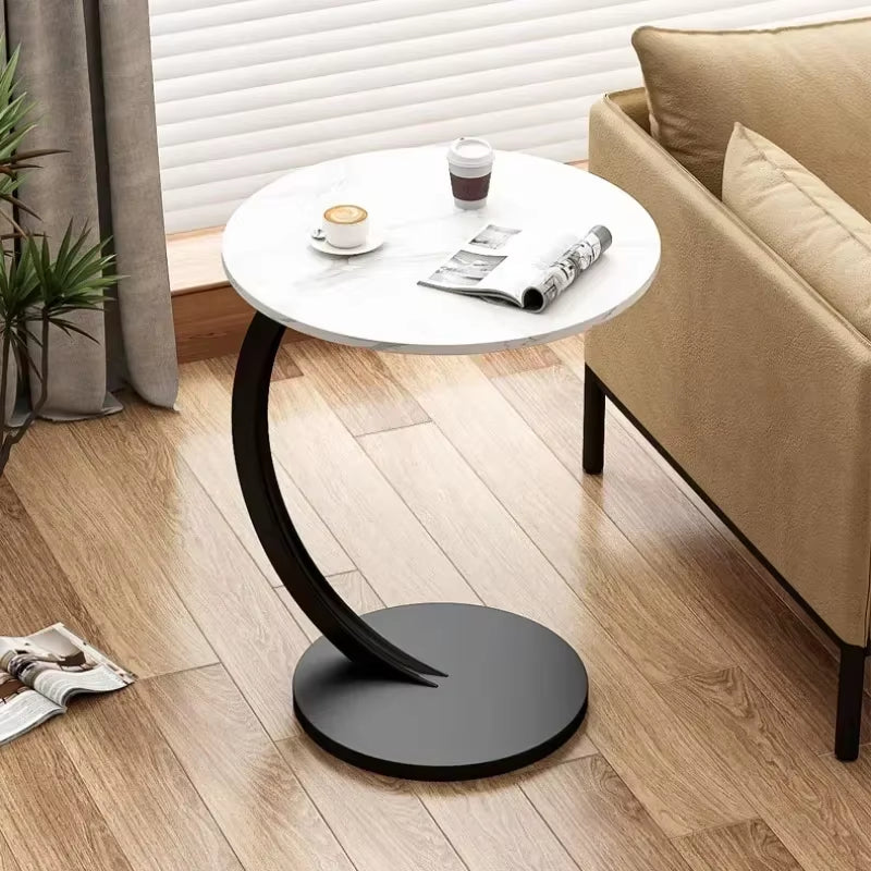Designer Luxury Coffee Tables Gold Breakfast Minimalist round Side Table Lounge Space Saving Mesa Auxiliar Living Room Furniture
