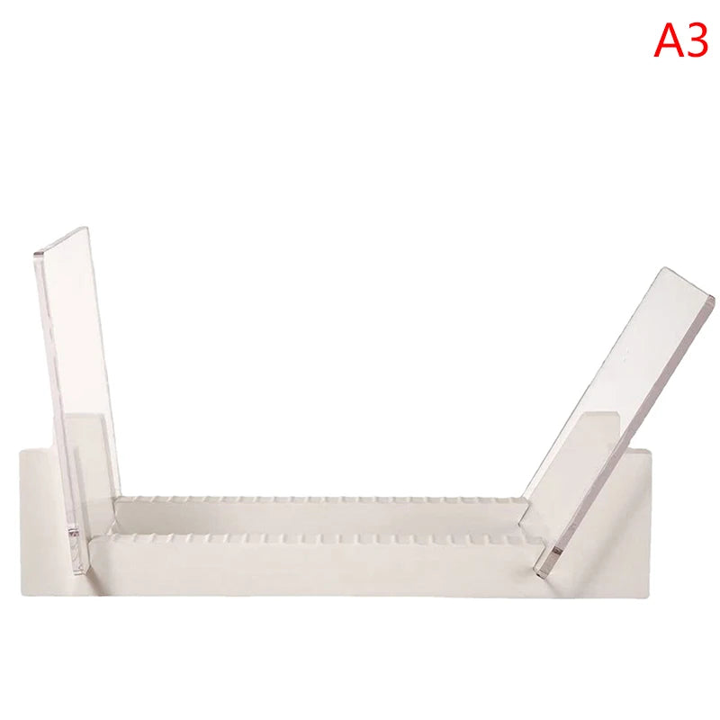 1PCS Vinyl Record Storage Holder Large Capacity Display Stand with Clear Acrylic Ends Modern Solid Wooden LP Album Deskop Rack