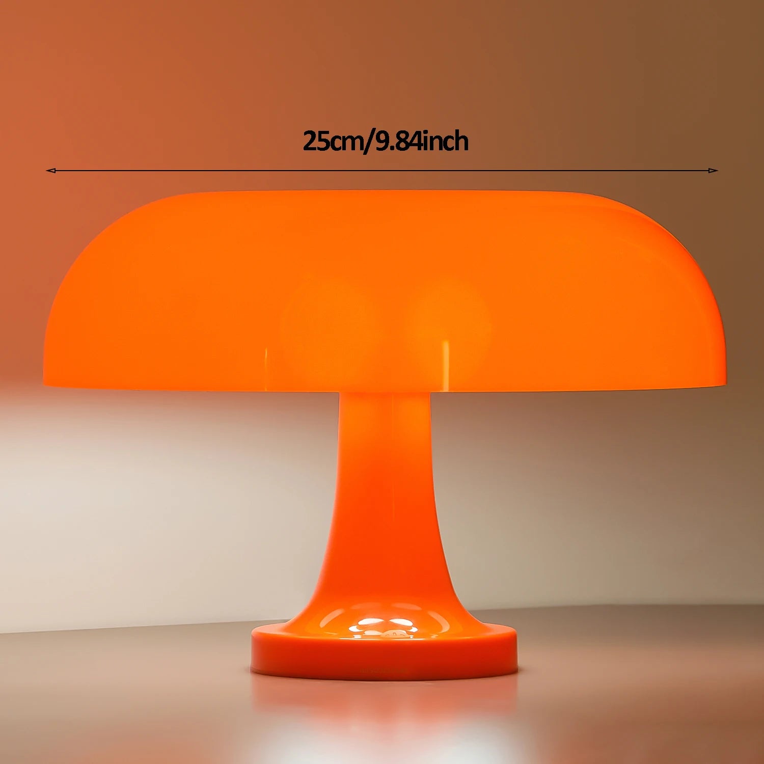 Classic Mushroom Table Lamp Modern Bauhaus Art Table Lamp Bedroom Bedside Lamp Danish Designer Orange Decorative Table Lamp