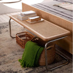 Nordic Rattan Changing Shoe Stool Bedroom Homestay Bed Tail Stool Porch Creative Shoe Bench Versatile Scenes Home Furniture