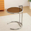 Adjustable C-Shape Glass Coffee Table Nordic Lift Design Stainless Steel Sofa Side End Table Living Room Furniture
