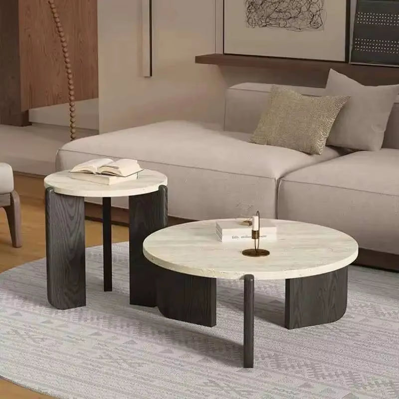 New Hotel Nordic Entryway Tea Table Coffee Tables Modern Designer round Marble Coffee Table for Living Room Furniture Home