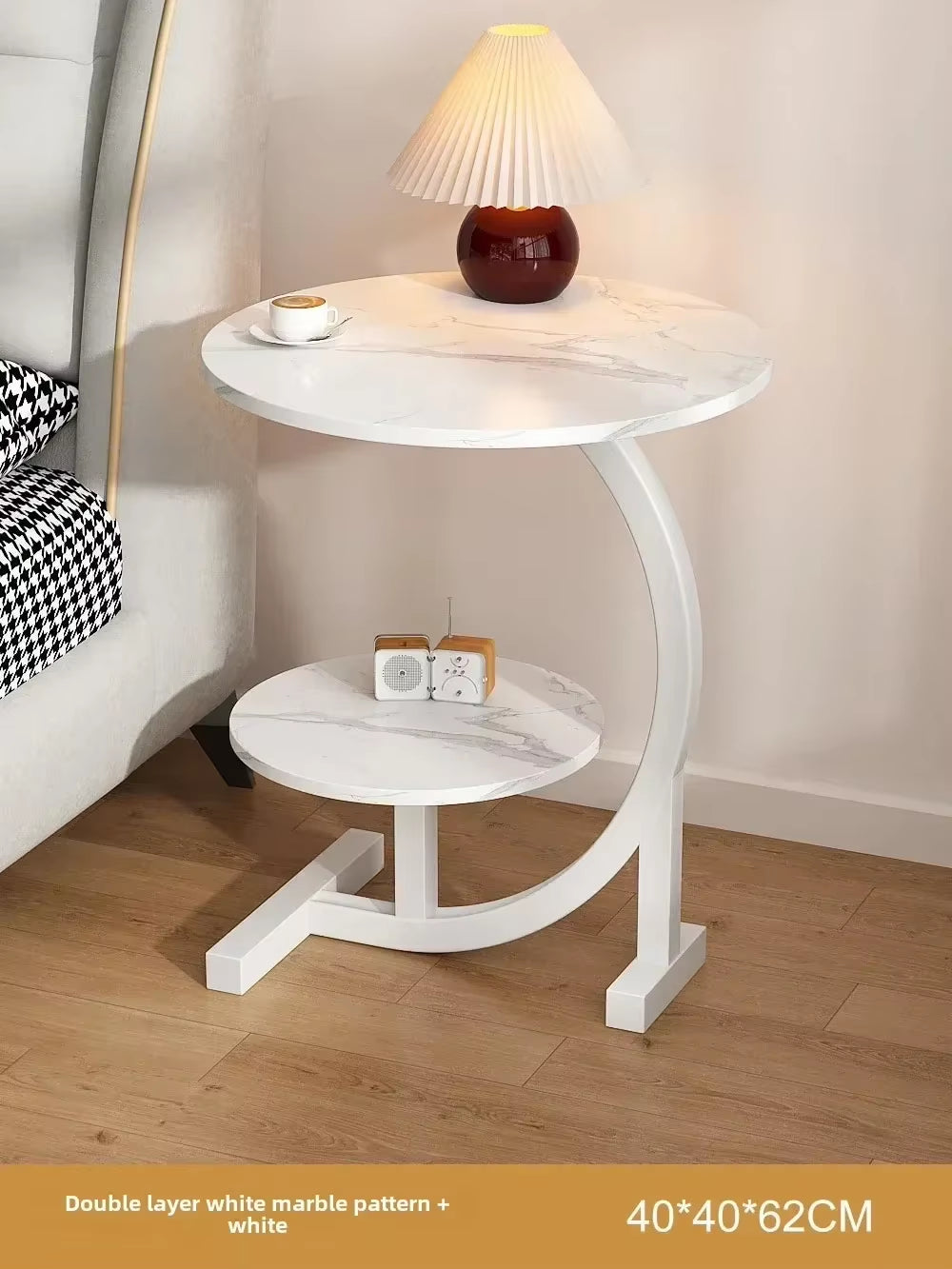 Designer Luxury Coffee Tables Gold Breakfast Minimalist round Side Table Lounge Space Saving Mesa Auxiliar Living Room Furniture