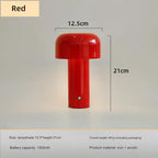 Italian Mushroom Table Lamp Portable Wireless Touch Rechargeable Night Lamp USB Desk Lamp Desktop Decoration Bedroom Night Light