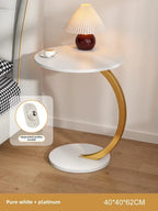 Designer Luxury Coffee Tables Gold Breakfast Minimalist round Side Table Lounge Space Saving Mesa Auxiliar Living Room Furniture