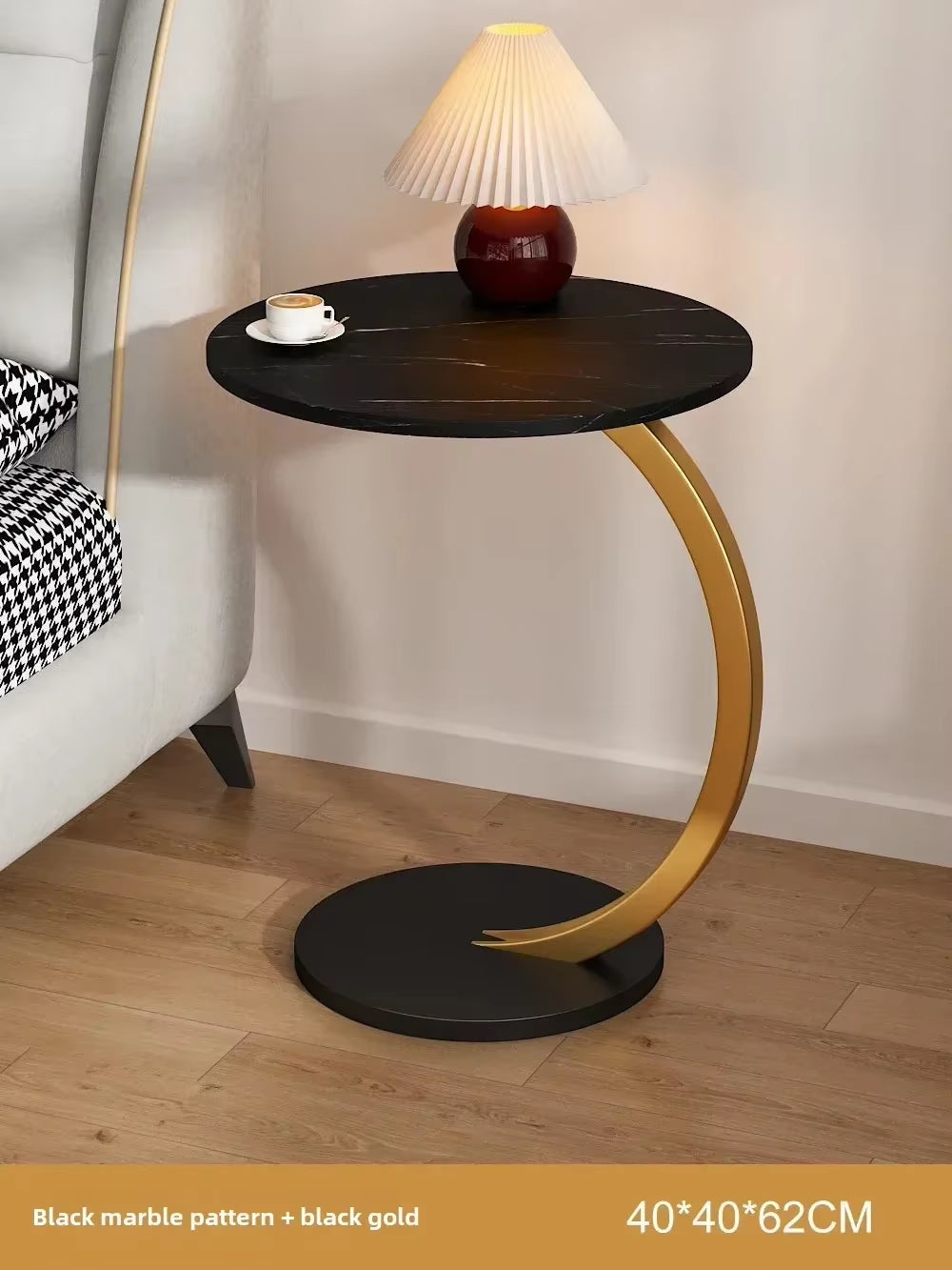Designer Luxury Coffee Tables Gold Breakfast Minimalist round Side Table Lounge Space Saving Mesa Auxiliar Living Room Furniture